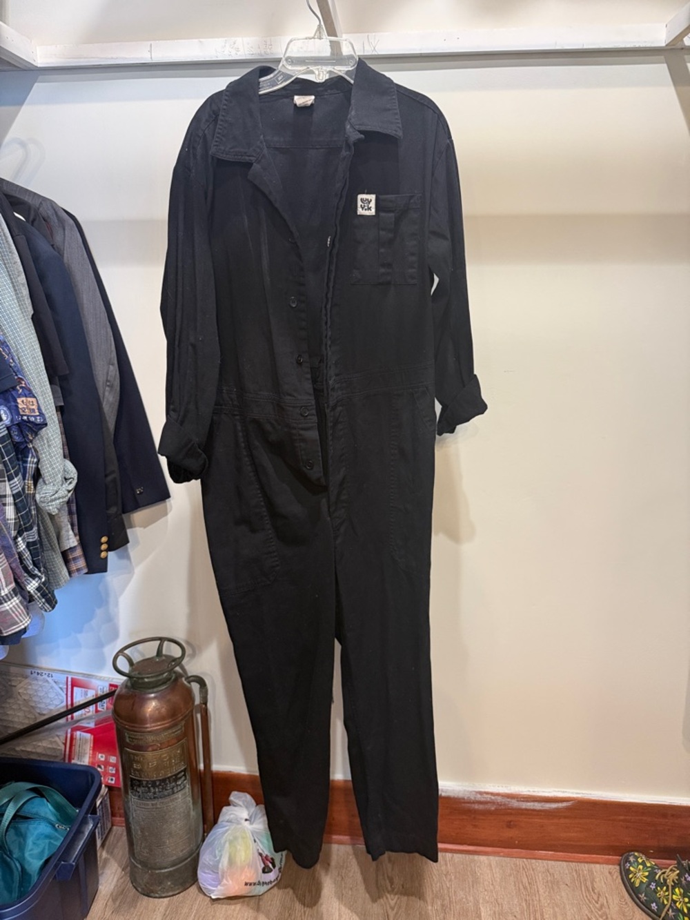 Lucy and Yak Black Boiler Suit